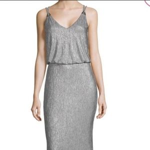 Calvin Klein Metallic Blouson Gown